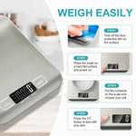 Accurate 11-lb Food Scale with Tare, LCD Display & 6 Units for Baking, Cooking & Meal Prep
