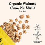 Organic English Walnuts, 2 Pound Bag, Raw, No Shell, Vegan, Gluten-Free, Kosher Pareve