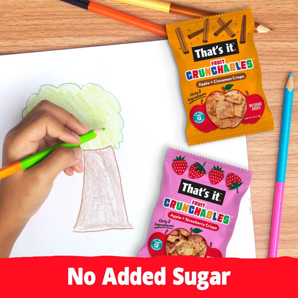 That's it Fruit Crunchables Variety Pack 100% Fruit Crisps Plant-Based Non-GMO Gluten-Free