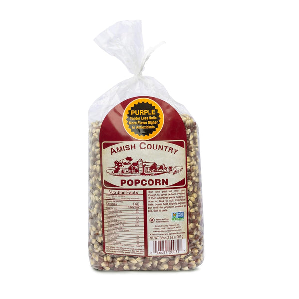 Amish Country Popcorn Purple Popcorn Kernels, 6LB Bag, Non-GMO, Gluten Free, Old Fashioned