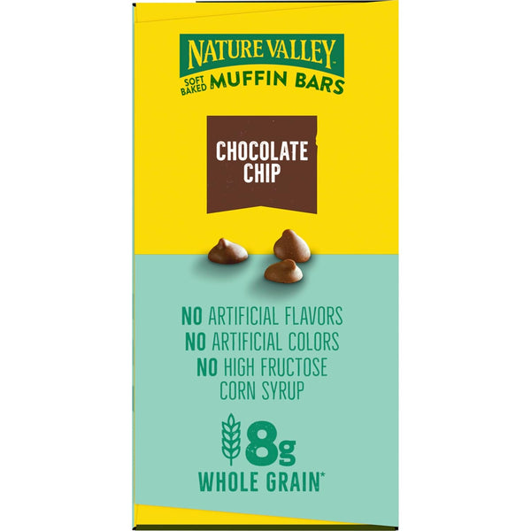 Nature Valley Soft Baked Muffin Bars, Chocolate Chip, 10 Bars, 12.4 oz