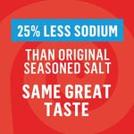 Lawry's 25% Less Sodium Seasoned Salt, 8 oz, Kosher Certified, No MSG Added, All-Purpose Seasoning for Beef, Pork, or Poultry