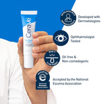cerave eye repair cream, oil-free, hyaluronic acid, niacinamide, marine botanical complex, opthalmologist tested