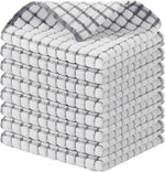 Kitinjoy Cotton 8 Pack Terry Kitchen Dish Cloths, 12 x 12 Inches Super Soft and Absorbent Dish Rags, Quick Drying Dish Towels for Washing Dishes, Mixed Color
