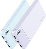 AsperX 2-Pack 10000mAh USB C Output Portable Charger Power Bank Fast Charging, Portable Phone Charger External Battery Pack for iPhone, Samsung, Google LG and Heated Vest
