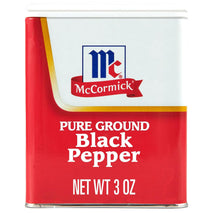 McCormick Pure Ground Black Pepper, 3oz, Non GMO, Hand-harvested, Sharp Earthy Flavor