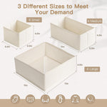 14 Pack Beige Drawer Organizer for Baby Clothes and Storage