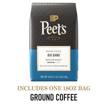 Peet's Big Bang 100% Arabica Coffee, Medium Roast Ground, 18 Ounce Bag for Drip Pour Over Brewing