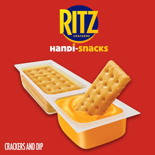 Handi-Snacks RITZ Crackers 'N Cheesy Dip Snack Packs, 20 Individually Wrapped Packs