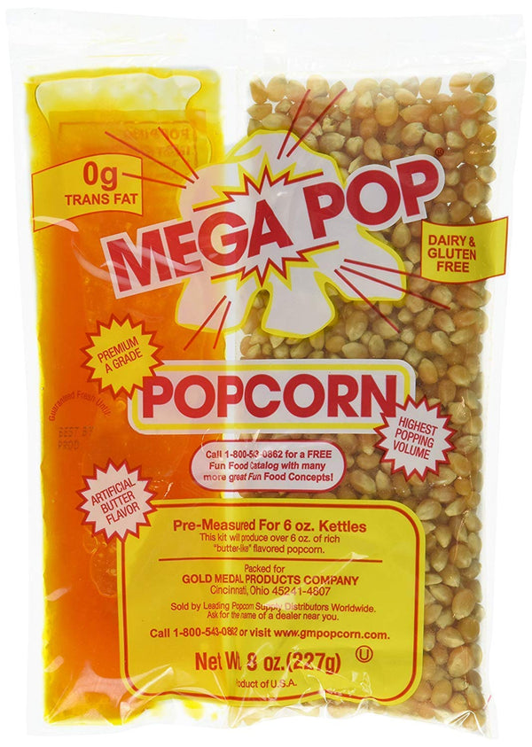 Perfectware 8oz Popcorn Portion Packs, case of 36