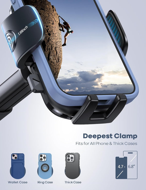 Lamicall Car Phone Holder with 360° Rotation and Adjustable Mount