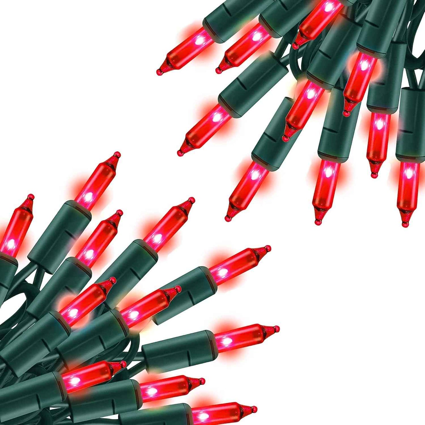 TW SHINE Warm White Christmas Lights Outdoor, 20FT 100 Count Incandescent Christmas Light Indoor, Waterproof Christmas Tree String Lights for Xmas Decorations