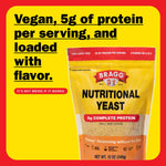 Bragg Premium Nutritional Yeast Seasoning - Vegan, Gluten-Free Parmesan Substitute