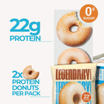 Glazed Vanilla Protein Donuts with 22g Protein, Zero Sugar, Gluten Conscious, Low Carb, Keto Suitable, 8 Pack