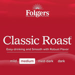 Folgers Classic Roast Instant Coffee, 8 Oz. Jar, Classic Taste in Convenient Instant Form, New Orleans Roasted