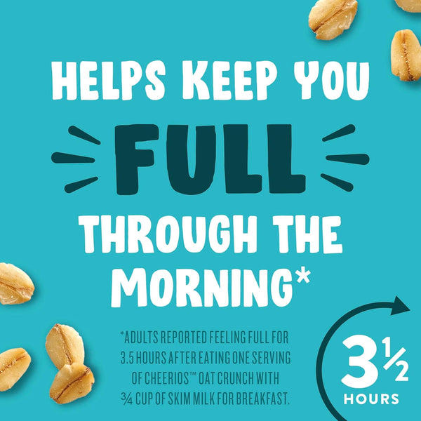 Cheerios Oat Crunch Oats 'N Honey Breakfast Cereal, 24 oz Family Size, Whole Grain, Multigrain