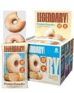 Glazed Vanilla Protein Donuts with 22g Protein, Zero Sugar, Gluten Conscious, Low Carb, Keto Suitable, 8 Pack