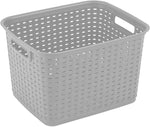 Sterilite 6-Pack Tall Weave Baskets for Organization and Storage