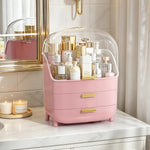 3-Tier Skincare Makeup Organizer with Drawers for Vanity and Bathroom Countertop