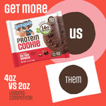 Lenny & Larry's Protein Cookie, Big Time Brownie, 16g Plant Protein, 10g Fiber, Soft-Baked, Vegan, Non-GMO, 4oz, Pack of 12