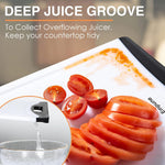 Set of 4 Extra Large Plastic Cutting Boards for Kitchen