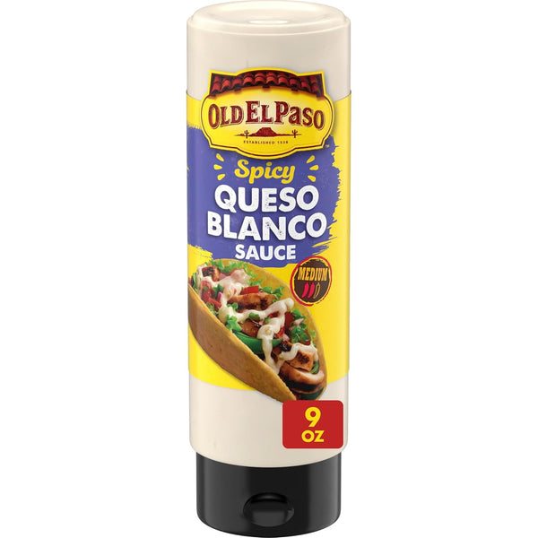 Old El Paso Creamy Queso Taco Sauce - Easy-Squeeze 9oz Bottle