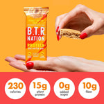 B.T.R Nation Vegan Keto Plant Based Protein Bars - 12 Count, Low Carb, Gluten Free, No Sugar Alcohols, Dairy, Soy