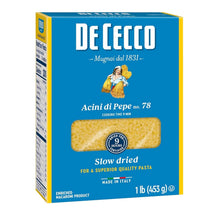 De Cecco Acini Di Pepe No. 78, 16 Oz, authentic Italian pasta, slow dried, semolina and durum wheat, made in Italy