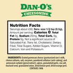 Dan-O's 7.6 oz Sugar-Free All-Purpose Cheesening Seasoning for Pizza Popcorn Chicken Bread and More