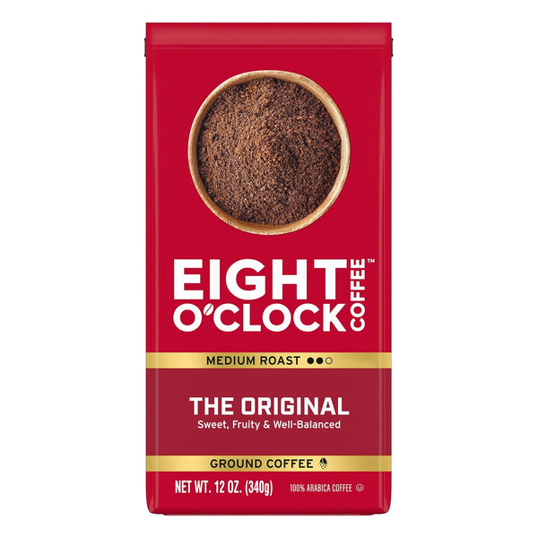 Eight O'Clock Coffee The Original Medium Roast Ground Coffee 30 Oz 100 Arabica Beans Pack of 1 Kosher
