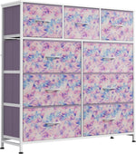 WLIVE 9-Drawer Fabric Storage Tower for Bedroom and Entryway