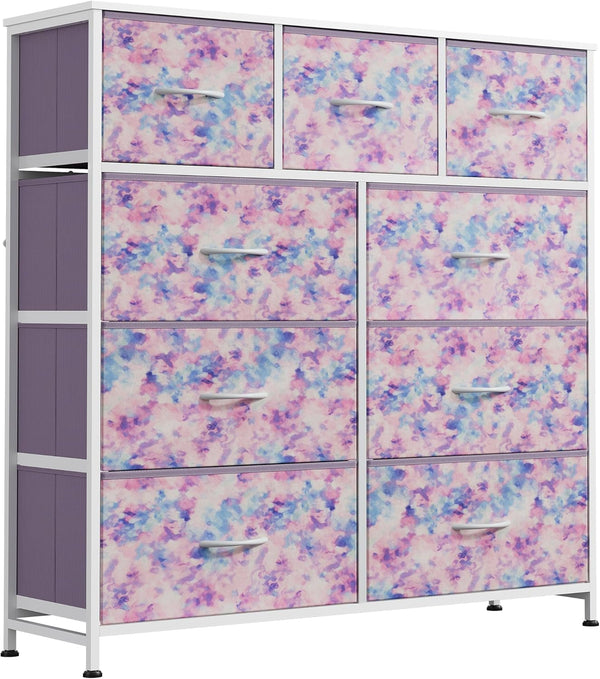 WLIVE 9-Drawer Fabric Storage Tower for Bedroom and Entryway