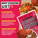 EZ Bombs Birria Bomb Seasoning, Pack of 2 - Authentic Mexican Spice Mix for Tacos, Burritos & Nachos - Made with Real Chiles & Herbs
