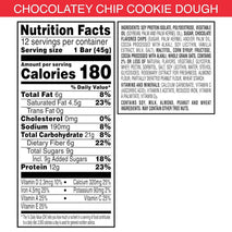 Special K Bar Protein Meal Bars, 12g Protein Snacks, 12 Count, 19oz Box, Chocolatey Chip Cookie Dough