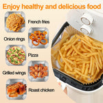 Air Fryer Paper Liners, 100Pcs Aluminum Foil Air Fryer Disposable Paper Liner, 6.3” Square Non-stick Sheets, Food Grade Aluminum Foil for Baking, Frying, Grilling, Roasting Microwave