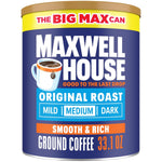 Maxwell House Original Roast Ground Coffee, 33.1 oz Canister, Medium Roast, 100% Arabica