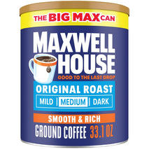 Maxwell House Original Roast Ground Coffee, 33.1 oz Canister, Medium Roast, 100% Arabica