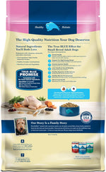 blue buffalo life protection formula adult small breed dry dog food, supports high energy needs, 5-lb bag, chicken & brown rice recipe