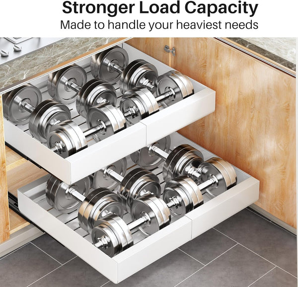 Kitstorack Pull out Cabinet Organizer for Kitchen Base Cabinet Organization