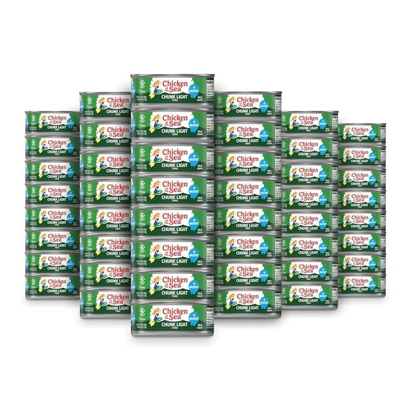 Chicken of the Sea Wild Caught Chunk Light Tuna, 5 Ounce Cans, 10-Count – High Protein 100% Classic Chunk Tuna in Water – Delicious, Easy, Nutritious Ready to Eat Meals