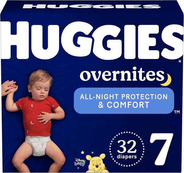 Huggies Overnites Size 5 Overnight Diapers, 50 Ct, 27+ lbs, Disney Designs