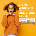 Power Crunch Protein Energy Wafer Bars, Cinnamon Roll, 1.4 Ounce, 12 Count