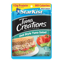 Starkist Wild Caught Tuna Creations Deli Style Pouch 3oz Pack Gluten Free Soy Free Shelf Stable Seafood