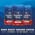 Seattle's Best 6th Ave Bistro Dark Roast Ground Coffee, 3 x 12 oz Arabica Bags
