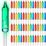 Mudder 100 Pcs Mini Christmas 2.5 Volt Replacement Light Bulbs for Christmas Trees Decorative Light Supplies Indoor Outdoor Xmas Decor, 0.17 Ampere, 0.42 Watt (Clear)