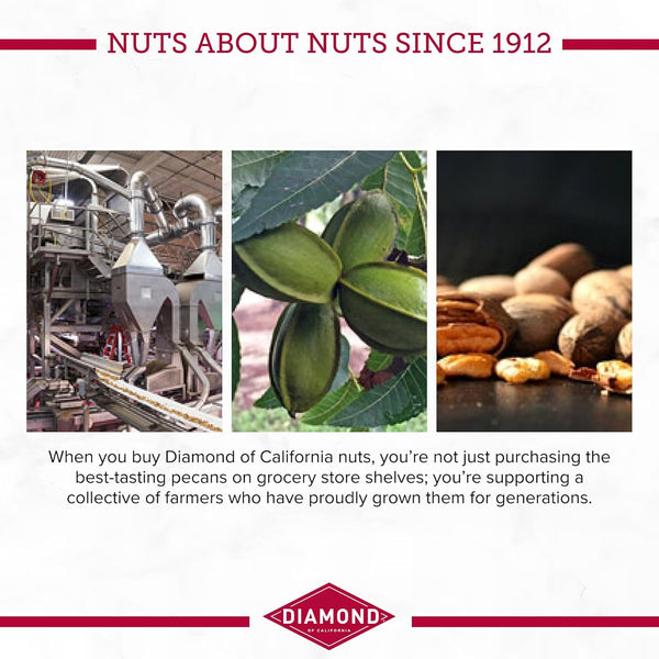 Diamond of California Pecan Pie Pecan Nuts, 3.25 oz, Non-GMO, Kosher, Omega-3 rich
