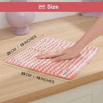 JOYMOOP 18 Pack Microfiber Cleaning Cloth, Kitchen Towels for Dish Drying Washing, Absorbent Streak Free Lint Free Rags for Cleaning, Reusable and Washable Towels - 10" x 10"