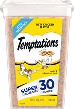 Temptations Cat Classic Crunchy and Soft in Tasty Chicken Flavor 30 oz Tub