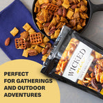 Wicked Mix Snack Mix with Mixed Nuts - Resealable Bag with Almonds, Cashews, Pretzels, Pecans