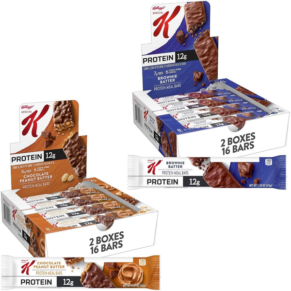 Special K Bar Protein Meal Bars, 12g Protein, Chocolate Peanut Butter, 3 Boxes 18 Bars